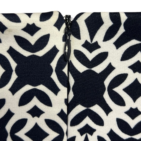 The Limited Dress 2 Dark Blue White Sleeveless Stretch‎ Square Neck Modern Chic - Picture 7 of 12